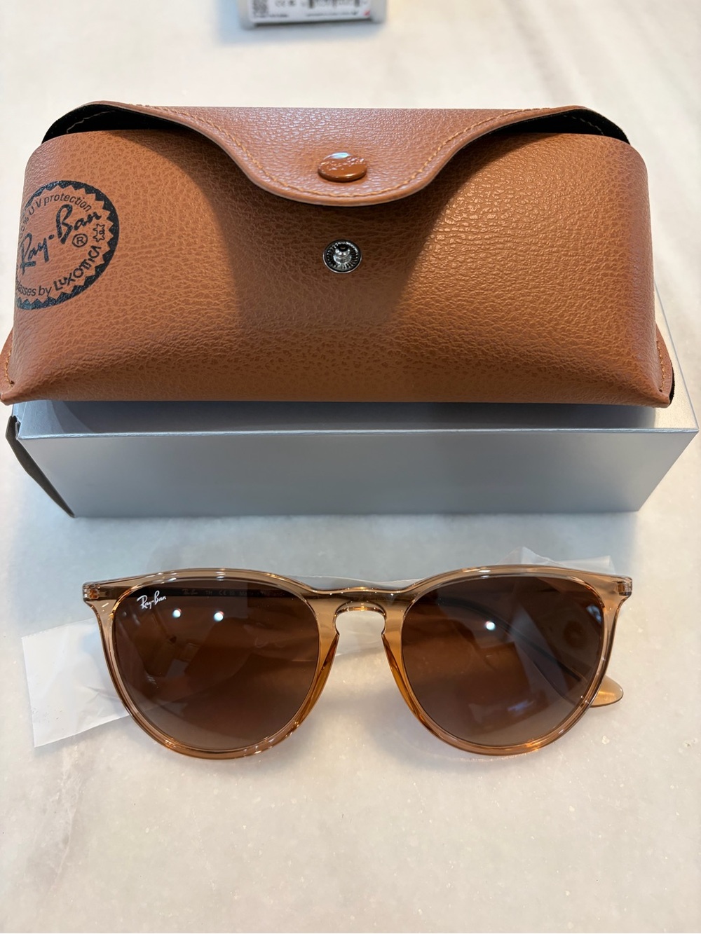 Ray-Ban Brown Erika, Light Brown Frame Sunglasses with Brown Lenses